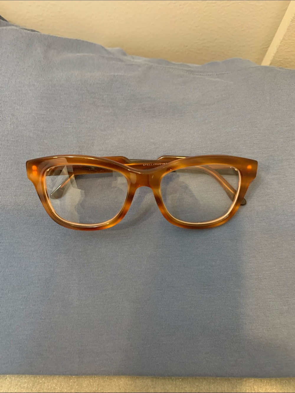 Stella McCartney Tortoiseshell Brown Acetate Eyeglass Frames